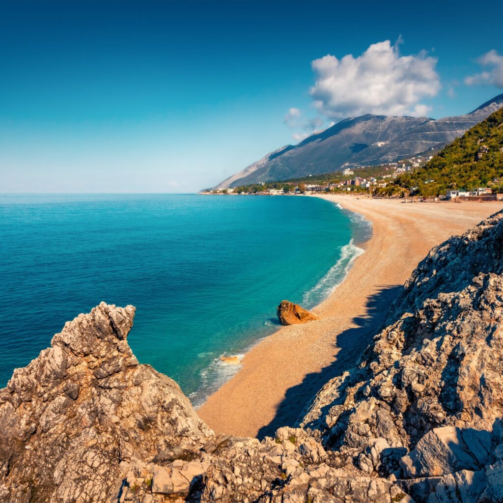 spiaggia nel sud dell'albania